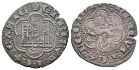 Reino de Castilla y León. Enrique III (1390-1406). Blanca. Sevilla. (Bautista-767 variante). Anv.: +ENRICVS:REX:CASTE. Rev.: +ENRICVS:REX:LEGIO. Ag. 1...