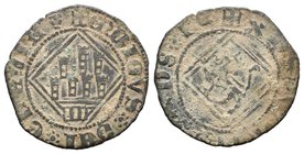 Reino de Castilla y León. Enrique IV (1454-1474). Blanca de rombo. Segovia. (Abm-833.1). Ae. 1,12 g. Acueducto bajo castillo. MBC/MBC-. Est...25,00.