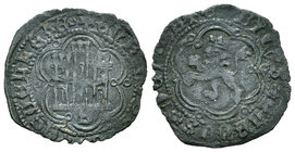 Reino de Castilla y León. Enrique IV (1454-1474). Blanca. Sevilla. (Bautista-1068). Ve. 1,29 g. S bajo el castillo. MBC+. Est...30,00.