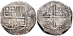 Felipe II (1556-1598). 8 reales. Potosí. Ag. 27,09 g. BC/BC+. Est...90,00.