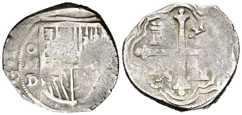 Felipe III (1598-1621). 4 reales. 16_ _. México. D. (Cal-tipo 79). Ag. 13,85 g. ...