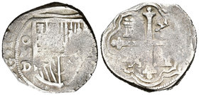 Felipe III (1598-1621). 4 reales. 16_ _. México. D. (Cal-tipo 79). Ag. 13,85 g. MBC-. Est...80,00.