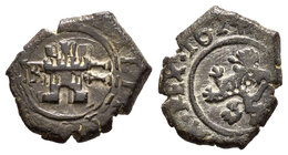 Felipe IV (1621-1665). 2 maravedís. 1624. Burgos. (Cal-1276). (Jarabo-Sanahuja-F28). Ae. 1,45 g. Doble acuñación en el castillo. MBC-. Est...20,00.