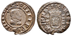 Felipe IV (1621-1665). 4 maravedís. 1663. Madrid. S. (Cal-1448). (Jarabo-Sanahuja-M454). Ae. 0,99 g. BC+. Est...15,00.