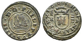 Felipe IV (1621-1665). 4 maravedís. 1663. Segovia. BR. (Cal-1552). (Jarabo-Sanahuja-M570). 1,08 g. MBC-. Est...18,00.