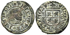 Felipe IV (1621-1665). 8 maravedís. 1662. Burgos. R. (Cal-1259). Ae. 2,47 g. MBC/MBC+. Est...20,00.