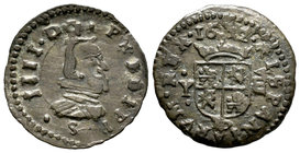 Felipe IV (1621-1665). 8 maravedís. 1662. Madrid. Y. (Cal-no cita). (Jarabo-Sanahuja-M313). Ae. 2,26 g. MBC+/MBC. Est...18,00.