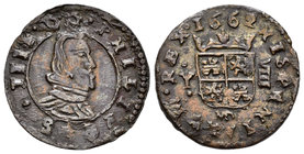 Felipe IV (1621-1665). 8 maravedís. 1662. Madrid. Y. (Cal-1420). (Jarabo-Sanahuja-M316). Ae. 2,65 g. MBC. Est...30,00.
