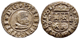 Felipe IV (1621-1665). 8 maravedís. 1661. Segovia. S. (Cal-1532). (Jarabo-Sanahuja-M537). Ae. 1,88 g. MBC+. Est...35,00.