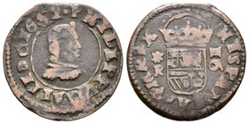 Felipe IV (1621-1665). 16 maravedís. 1662. Coruña. R. (Cal-1229). (Jarabo-Sanahuja-M112). Ae. 4,74 g. Escasa. BC+. Est...40,00.