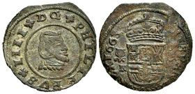 Felipe IV (1621-1665). 16 maravedís. 1663. Granada. N. (Cal-1352). (Jarabo-Sanahuja-M233). Ae. 4,59 g. Ligeramente desplazada. MBC+/BC. Est...30,00.