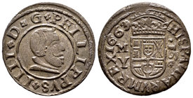 Felipe IV (1621-1665). 16 maravedís. 1663. Madrid. Y. (Cal-1402). (Jarabo-Sanahuja-M410). Ae. 4,41 g. EBC/EBC-. Est...40,00.