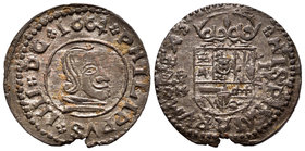 Felipe IV (1621-1665). 16 maravedís. 1664. Trujillo. M. (Cal-1635). (Jarabo-Sanahuja-M716). Ae. 4,24 g. Cospel ligeramente faltado. EBC-. Est...30,00....