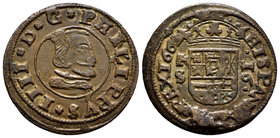 Felipe IV (1621-1665). 16 maravedís. 1663. Segovia. S. (Cal-1511). Ae. 3,92 g. MBC/MBC-. Est...20,00.