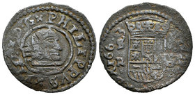 Felipe IV (1621-1665). 16 maravedís. 166·3. Sevilla. R. (Jarabo-Sanahuja-pág. 470/1). Ae. 3,55 g. Falsa de época. MBC-. Est...15,00.