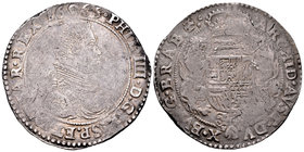 Felipe IV (1621-1665). 1 ducatón. 1665. Bruselas. (Vanhoudt-642BS). (Vti-1295). Ag. 32,37 g. MBC. Est...120,00.