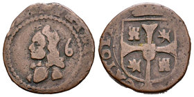 Felipe V (1700-1746). Treseta. Mallorca. (Cal-Tipo 313). Ae. 4,12 g. BC+. Est...25,00.