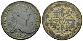 Carlos III (1759-1788). 8 maravedís. 1775. Segovia. (Cal-1885). Ae. 11,46 g. MBC+. Est...90,00.
