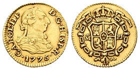 Carlos III (1759-1788). 1/2 escudo. 1775. Madrid. PJ. (Cal-769). Au. 1,76 g. MBC+. Est...120,00.
