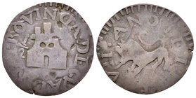Fernando VII (1808-1833). 1/2 real. ¿1814?. Guayana. (Cal-1296). Ae. 2,43 g. BC+. Est...40,00.