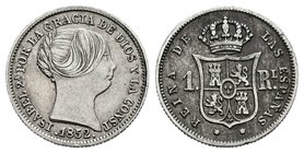 Isabel II (1833-1868). 1 real. 1852. Madrid. (Cal-418). Ag. 1,29 g. MBC. Est...15,00.