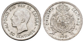 Alfonso XIII (1886-1931). 50 céntimos. 1926. Madrid. PCS. (Cal-64). Ag. 2,51 g. EBC-/MBC+. Est...15,00.