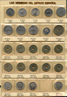 Resto de colección de Estado Español con 108 piezas, 5 céntimos (4), 10 céntimos (5), 25 céntimos (1), 50 céntimos (18), 1 peseta (30), 2,50 pesetas (...