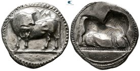 Lucania. Sybaris 520 BC. Nomos AR