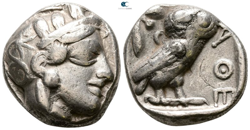 Attica. Athens 454-404 BC. Tetradrachm AR

24mm., 17,07g.

Head of Athena wi...