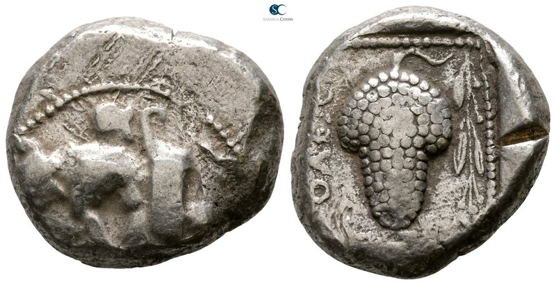 Cilicia. Soloi 425-400 BC. Stater AR

20mm., 10,43g.

Amazon, wearing bonnet...