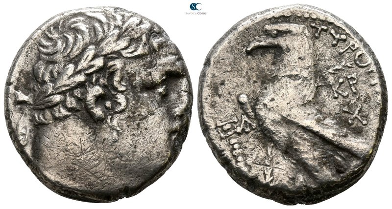 Phoenicia. Tyre 126 BC-AD 65. Dated CY 161 = (AD 35/36). Shekel AR

23mm., 13,...