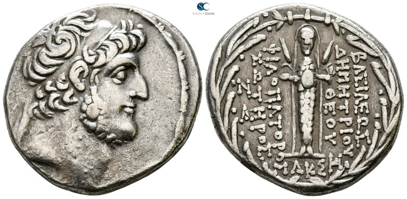 Seleukid Kingdom. Damascus. Demetrios III Eukairos 97-87 BC. Dated SE 221=92/1 B...