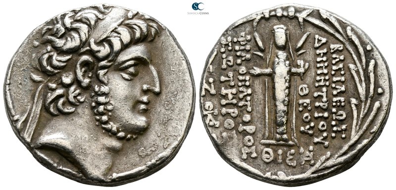 Seleukid Kingdom. Damascus. Demetrios III Eukairos 97-87 BC. Dated S.E. 218=95/4...