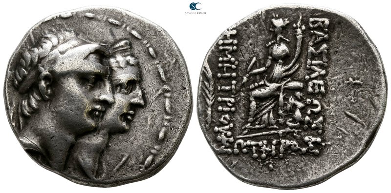 Seleukid Kingdom. Seleukeia on the Tigris. Demetrios I Soter, with Laodice V 162...