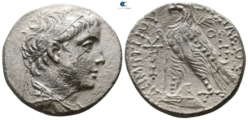 Seleukid Kingdom. Tyre. Demetrios II, 1st reign. 146-138 BC. Dated SE 170=143/2 ...