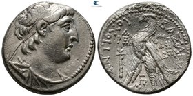 Seleukid Kingdom. Tyre. Antiochos VII Euergetes (Sidetes) 138-129 BC. Dated SE 182=131/0 BC. Tetradrachm AR
