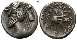 Kings of Parthia. Mithradatkart. Phraatakes 2 BC-AD 4. Drachm AR