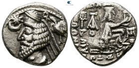 Kings of Parthia. Mithradatkart. Phraates IV 38-2 BC. Drachm AR