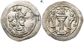 SASANIAN KINGS. Yazdgird (Yazdgard) I. AD 399-420. AD 399-420. Drachm AR