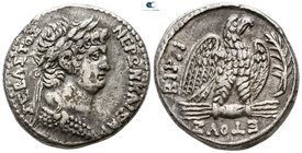 Seleucis and Pieria. Antioch. Nero AD 54-68. Dated RY 10 and year 112 of the Caesarean Era=AD 63/4. Tetradrachm AR