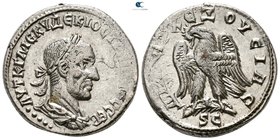 Seleucis and Pieria. Antioch. 5th officina. Trajan Decius AD 249-251. Struck AD 249-250. Tetradrachm AR