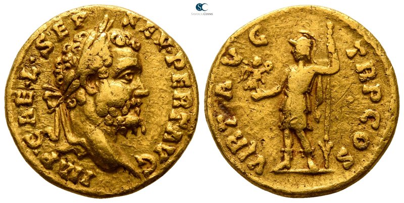 Septimius Severus AD 193-211. Rome
Aureus AV

19mm., 6,97g.

IMP CAE L SEP ...