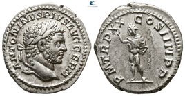 Caracalla AD 198-217. Struck AD 217. Rome. Denarius AR