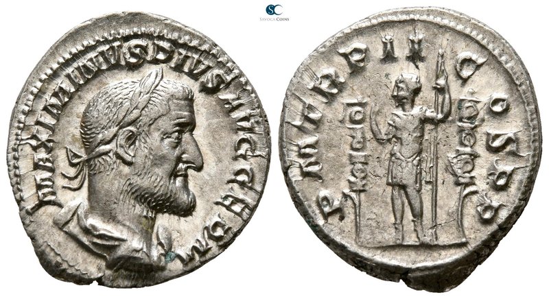 Maximinus I Thrax AD 235-238. Rome
Denarius AR

19mm., 3,53g.

MAXIMINVS PI...