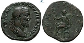 Pupienus AD 238. Rome. Sestertius Æ
