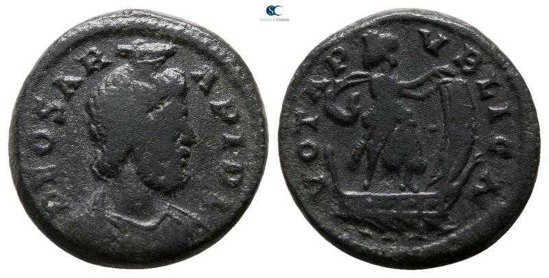 Festival of Isis circa AD 350. Alexandria
Nummus Æ

13mm., 1,50g.

DEO SAR-...