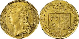 Louis XVI gold Louis d'Or 1786-AA AU55 NGC, Metz mint, KM591.2. Highly lustrous and well-struck, with nearly the appearance of an uncirculated coin sa...