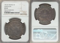 Napoleon "Hundred Days" 5 Francs 1815-A XF45 NGC, Paris mint, KM704.1, Dav-85. A scarce and extremely historic Napoleonic emission from the emperor's ...