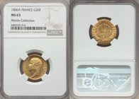 Napoleon gold 20 Francs 1806-A MS63 NGC, Paris mint, KM674.1. Fully choice, the devices admirably struck into aurous fields that blaze with bright gol...