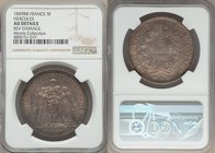 Republic 5 Francs 1849-BB AU Details (Reverse Damage) NGC, Strasbourg mint, KM756.2. Subdued luster in the fields with a gentle orange glow persisting...